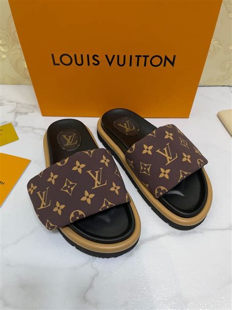 lv pillow slides|louis vuitton slides with buckle.